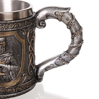 CSS Medieval Templieri Cavaler Cruciat Cana Armură de Cavaler A Crucii de Bere Stein Tankard Ceașcă de Cafea, Cana