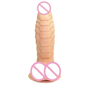 17,5 cm Vibrator Realist Cu Super-ventuza Puternica Erotic Penis artificial Jucarii Sexuale pentru Femei Lesbiene Penis Artificial G-Spot Anal Dildo