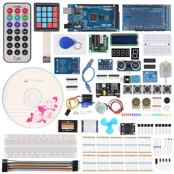 Versiune imbunatatita Mega 2560 Proiect Complet Starter Kit cu LCD1602 IIC Senzor Ultrasonic pentru Arduino cu Tutorial