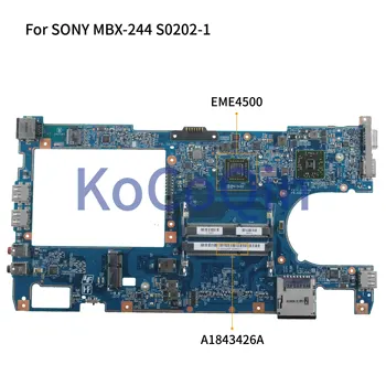KoCoQin Laptop placa de baza Pentru SONY VPCYB3 MBX-244 Placa de baza A1843426A S0202-1 48.4KY02.011 CPU EME4500