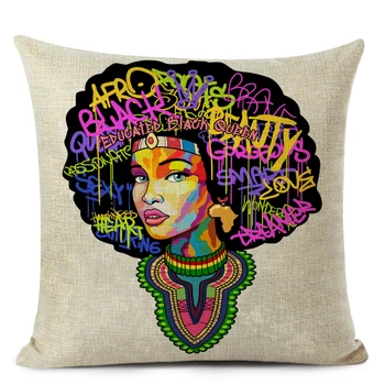 African Fata de Perna Decorative de Acoperire din Africa de Arta Graffiti Capac de Perna Lenjerie Arunca Perna pentru Decor Acasă