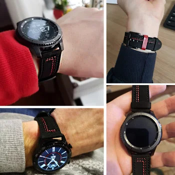 Piele Huawei watch GT 2 curea pentru Samsung Gear S3 Frontieră banda 22mm watchband GT2 3 22 46 mm bratara Galaxy Watch 46mm Trupa