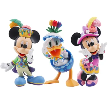 10-13cm Disney figurina Mickey Mouse Minnie Printesa Donald Duck Kawaii Papusa Cadou pentru Copii Toy Colectia de Cadouri