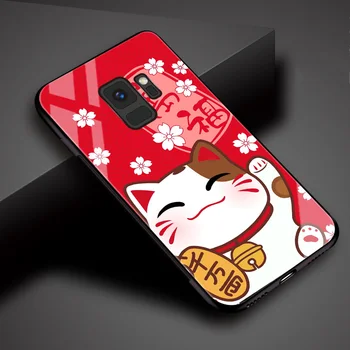 FinderCase pentru Samsung S10 Caz Cute Donkey Albine Cat Panda Capac de Sticla pentru Samsung Galaxy Note 8 9 10 20 S8 S9 S10 S20 s21 Plus