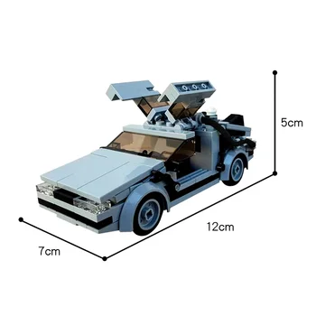 Moc Supercar Mașină A Timpului Înapoi La-Oraș Viitorul Campion De Viteză Model De Masina Blocuri De Asamblare A Vehiculului Cărămizi Diy Jucarii Cadou