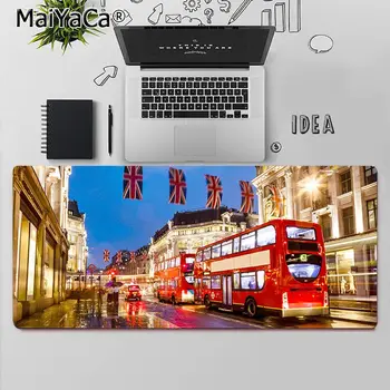 Maiyaca de Înaltă Calitate Londra Anglia Autobuz Personalizate laptop Gaming mouse pad Transport Gratuit Mari Mouse Pad Tastaturi Mat