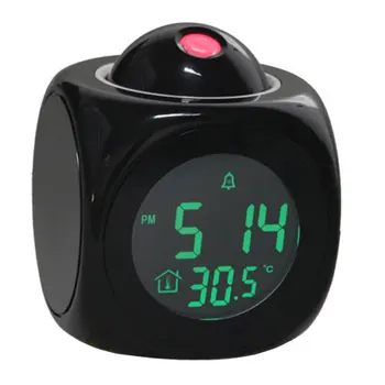 FanJu FJ3531 de Proiecție LED Ceas Deșteptător LCD Digital Data Funcția Snooze Iluminare Proiector Timp Temperatura Birou Ceasuri de Masa