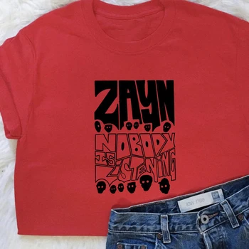 Zayn Malik Nimeni Nu Este De A Asculta T-Shirt Femei Bărbați Harajuku Streetwear Harry Styles Tricou Bumbac Maneca Scurta, Haine