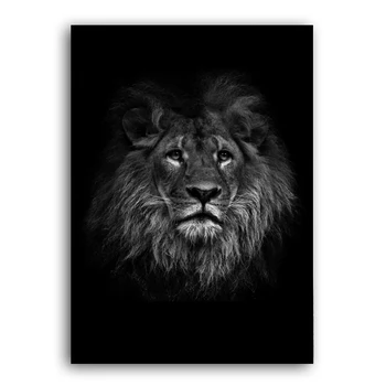 Mare Leu Sălbatic Animale Feroce ie Poster de Arta de Perete Pictura Panza Printuri Decorative de Imagini Foto pentru Living Decorul Camerei