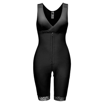 Plus Dimensiune Femei Body Shaper Post Liposuctie Brâu Clip Zip Bodysuit Vesta Talie Formator Reductoras Corset Body Control