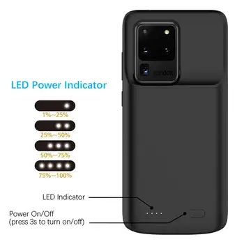 Leiouna Rezistent La Socuri Baterie Noua Caz Pentru Samsung Galaxy S20 Ultra Backup Power Bank Baterie Capac Pentru S20 Plus