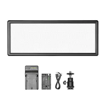 Neewer Bi-color Estompat LED Lumina Video cu Display LCD,Baterie Li-ion - Putere Mare Panou cu LED-uri pentru Camera Foto Portret de Studio