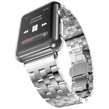 Din Oțel inoxidabil Brățară de link-ul pentru Apple Watch Band Seria 5 4 3/2 1 Calitate Watchband 40mm 44mm pentru iwatch 38mm 42mm curea wirst