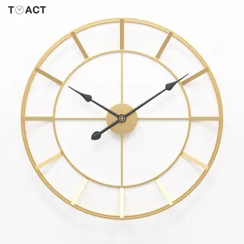 60cm Metalice de Mari dimensiuni Ceas de Perete Tăcut Perete Ceas cu Design Modern Ceasuri Pentru Decor Acasă Biroul European de Stil Lux Mare Ceas de Perete