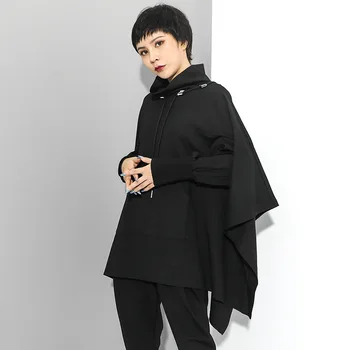 Max LuLu Noi 2020 Coreean Designer De Moda Doamnelor Supradimensionate Liber Jachete Femei Casual De Toamna Hoodies Femei Haine Negre