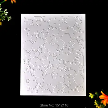Urmele de cerneală de Plastic Relief Folder Pentru Album DIY Album Instrument Card de Plastic Șablon 12.1x15.3cm KW691042