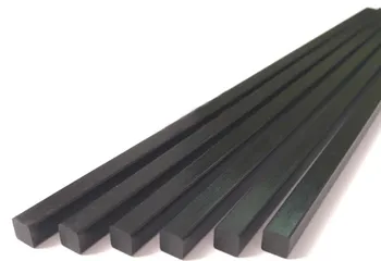 2 mm*2 mm*1000mm fibra de carbon pătrat solid tija pentru RC hobby
