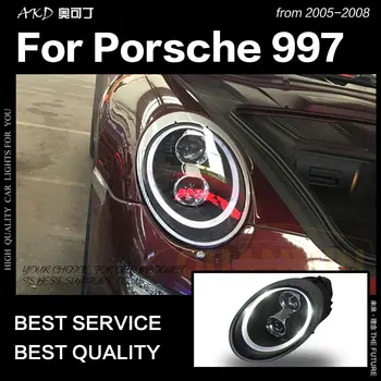 AKD Styling Auto pentru Porsche 997 Faruri 2005-2008 911 Faruri LED DRL High Low Beam Xenon Lampă de Cap Accesorii