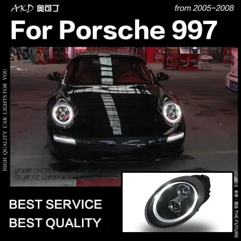AKD Styling Auto pentru Porsche 997 Faruri 2005-2008 911 Faruri LED DRL High Low Beam Xenon Lampă de Cap Accesorii