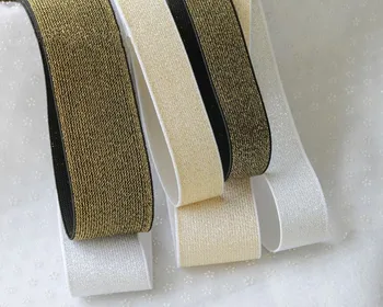 Negru Auriu Fusta Scurta Chingi Elastice Panglică Materiale Elastic Benzi Elastice de Cauciuc, Centura de Talie de 5 cm și 3 cm Lățime
