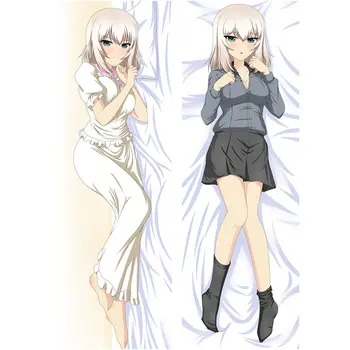 Anime GIRLS und PANZER pernă Acoperă saori takebe Dakimakura cazul de fata Sexy 3D față-verso, lenjerie de Pat Îmbrățișându Corp față de pernă GP02