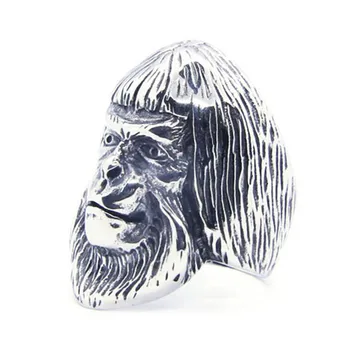 1 buc cel mai Nou Design Gorilla Inel 316L din Oțel Inoxidabil Bijuterii Rock Cultura Punk Stil de Inel