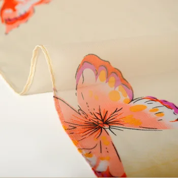 Femei Vara Șaluri, Eșarfe fluture Imprimat Poncho Protectie solara de Conducere Șal Plajă Șal Bikini Capac Sifon Simplu Țese