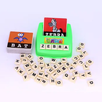 Montessori Jucării De Ortografie Limba Engleză Scrisoare Alfabet Joc De Învățare Timpurie Jucărie De Învățământ Pentru Copii Distracție Creative