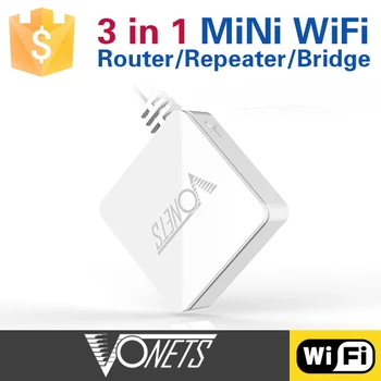 Vonets VAR11N-300 mini dual port de rețea wireless bridge router, repetor wifi bridge