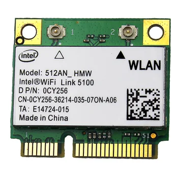 Original Intel Wifi Link 5100 512AN_HMW Dual band 300M Jumătate de Dimensiune Mini PCI-e placa Wireless placa de Retea