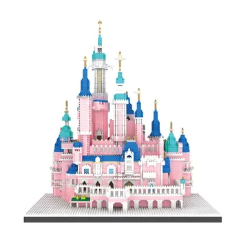 ZRK Desene animate Vis Poveste Castel Model de Mini blocuri Arhitectura Constructor Cărămizi Jucarii Educative Anime Cadouri pentru Copii 7822
