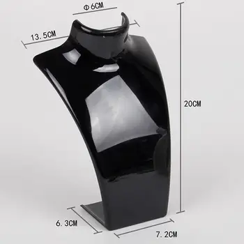 Moda 10buc/lot Alb Negru Transparent Acrilic Ambele Afișaj Colier Cercei Raft Stand Titular de Afișare Bijuterii