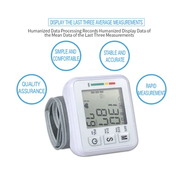 Medical Digital cu Monitor de Presiune sanguina Tensiometru Pulsoximetru Deget corpului termometru, tensiometru bratara