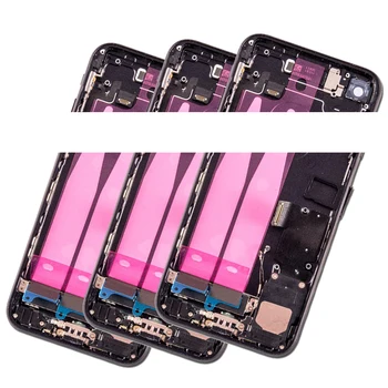 Pentru iphone 7G 7P 7 Plus Spate Mijloc Cadru Șasiu Complet Carcasa Capac Baterie cu Cablu Flex Piese de schimb