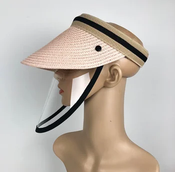 Anti-Virus, Soare, Pălărie de Paie Transparent Splash-dovada Fata Complet Shield Mască de Siguranță, de Protecție Virus a Proteja anti Saliva Masca Scut