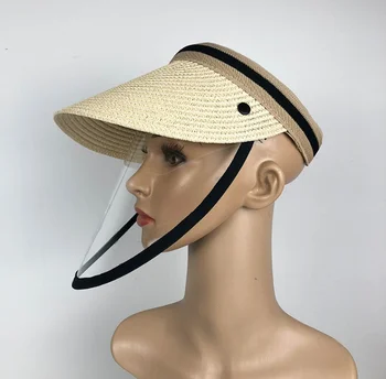 Anti-Virus, Soare, Pălărie de Paie Transparent Splash-dovada Fata Complet Shield Mască de Siguranță, de Protecție Virus a Proteja anti Saliva Masca Scut