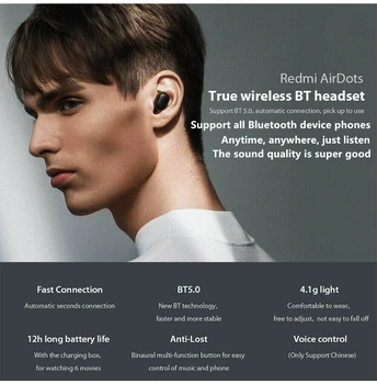 A6S TWS Bluetooth 5.0 Cască Portabil Wireless In-Ear Sport Căști Stereo gamer Cu Microfon Pentru Redmi iPhone Huawei Samsung