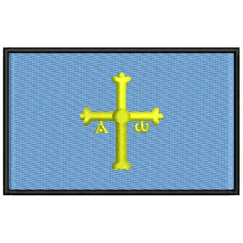 Bandera ASTURIAS para mascarilla parche bordado Fier patch toppa ricamata gestickter patch patch brode