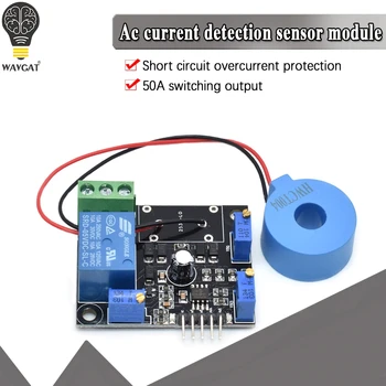 DC 5V Curent Detector Modulului Senzorului de AC / Scurt-Circuit de Detectare Max AC 50A Ieșire Digitală