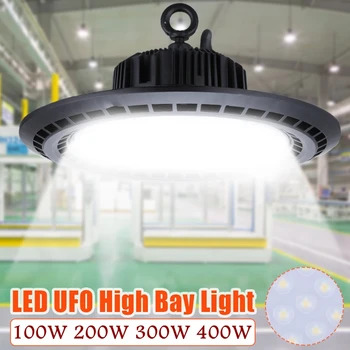 Lumini Led High Bay de 100W, 200W, 300W 400W, rezistent la apa IP65 Iluminat Comercial Depozit Industrial Led-uri de Înaltă Bay Lampa