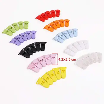 50 buc Copil Nou-născut Plastic Suzeta Clip Suspensor Curea de 10 culori