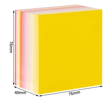 Capacitate mare de Post-It Nota 400buc Hârtie Colorată Simplu de Creatie Origami Chiar Hârtie Notă Post-It Culori Aleatorii