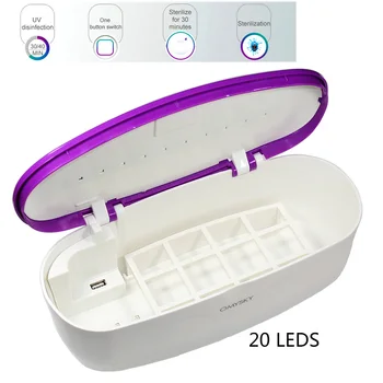 2020 Sterilizator Pentru Instrumente de Manichiura Dezinfecție Esterilizador Manichiura UV LED de Instrumente de Unghii de Unghii, Pensete Dezinfectant Cutie