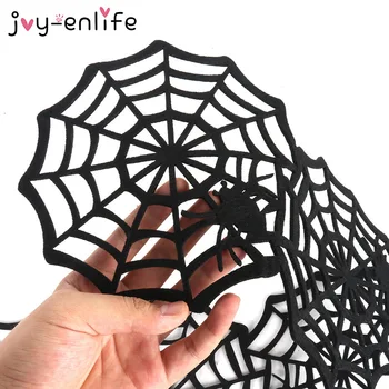 1buc Halloween Non-țesute Tacamuri Izolare Mat Coaster Spider Web Coaster Anti-hot Pad Non-alunecare de luat Masa, Decor Acasă Desktop