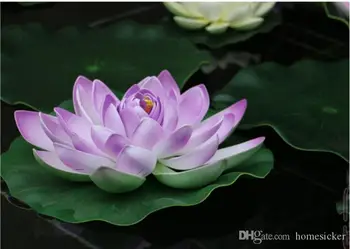 10buc Artificiale de Lotus, Crin de Apă de Flori Plutitoare Iaz Rezervor Plantă de Ornament 10cm Acasă Iaz de Gradina Decor felinar decoratiuni
