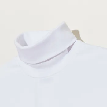NOU!G-Dragon stil Peaceminusone PMO Turtle neck maneca lunga Camasa cu Maneca Lunga Top alb și Negru tricou