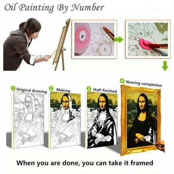 Vopsea de ulei Pictura De Numere Wolives Vânătoare DIY Acrilic pe Panza pictura pe Perete Imagini Pentru Home Decor Colorat Arte Adulți