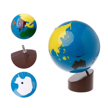 Montessori Geografie Material Glob De Piese Din Lumea Copii De Învățare Timpurie Jucărie