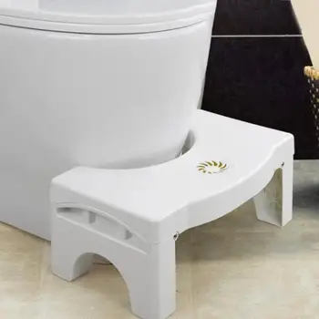 Portabil Ghemuit Scaun Toaletă, Baie Anti Constipație Pentru Copii Non-alunecare Pliabil din Plastic Taburet Ghemuit Postura Corectă