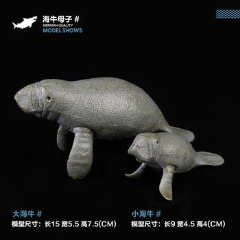 Original sealife animale ocean Manatee familia set figurine de colectie figura copii jucarii educative pentru copii